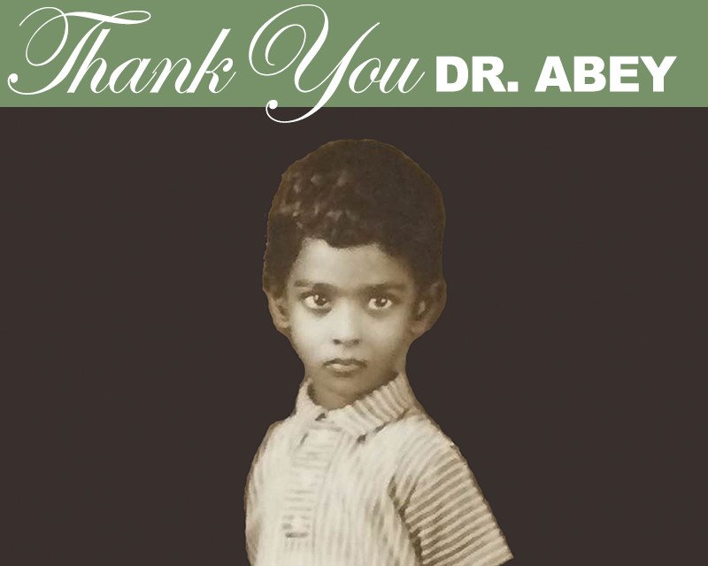 Thank You Dr. Abey!